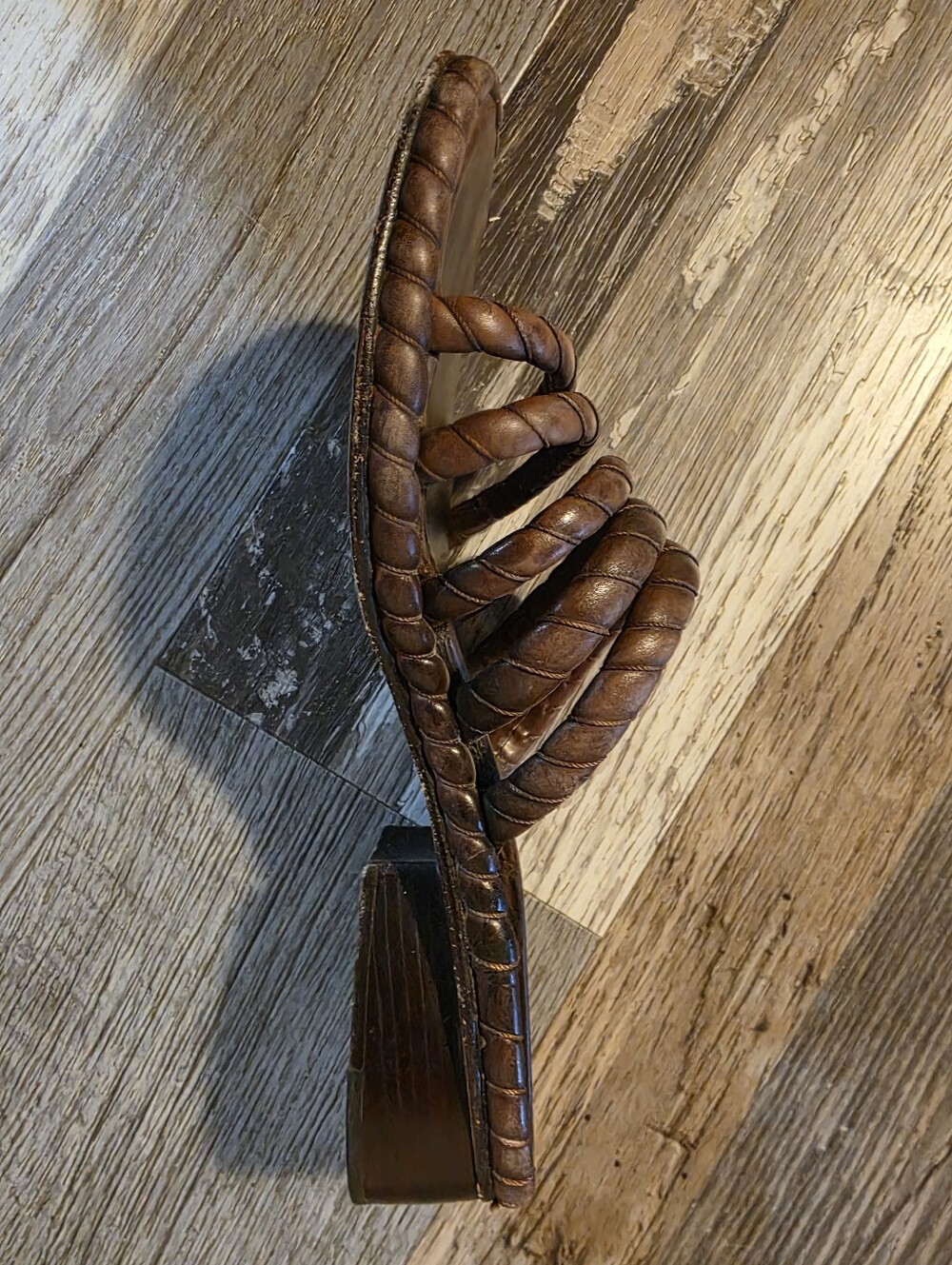 Cole Haan Braided Leather Slide Sandals - Dark Brown - Picture 6 of 6